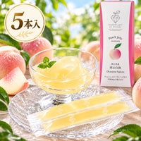 フルーツコラーゲンゼリー 岡山県産岡山白桃 5本入